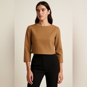 MaxMara Camelhair Top Women’s Size 8 (IT 42 / US 8 / FR 40) – Made in Italy